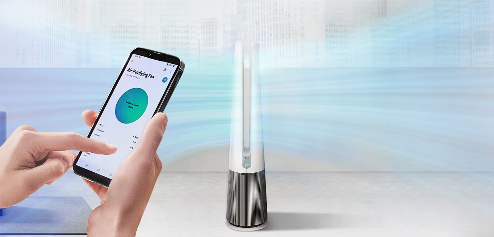 LG ThinQ™ là ứng dụng có thể kết nối wifi với điện thoại