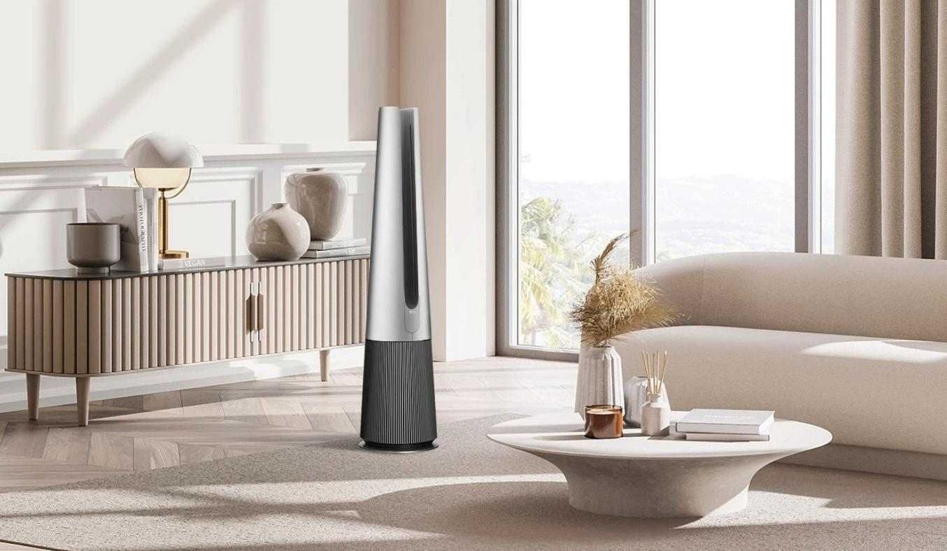 Quạt lọc không khí LG FS15GPSF0 sở hữu thiết kế đầy nét nghệ thuật, mang lại thẩm mỹ cao 