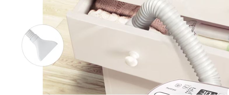 Vòi sấy chữ T có thể đặt vào các ngăn tủ