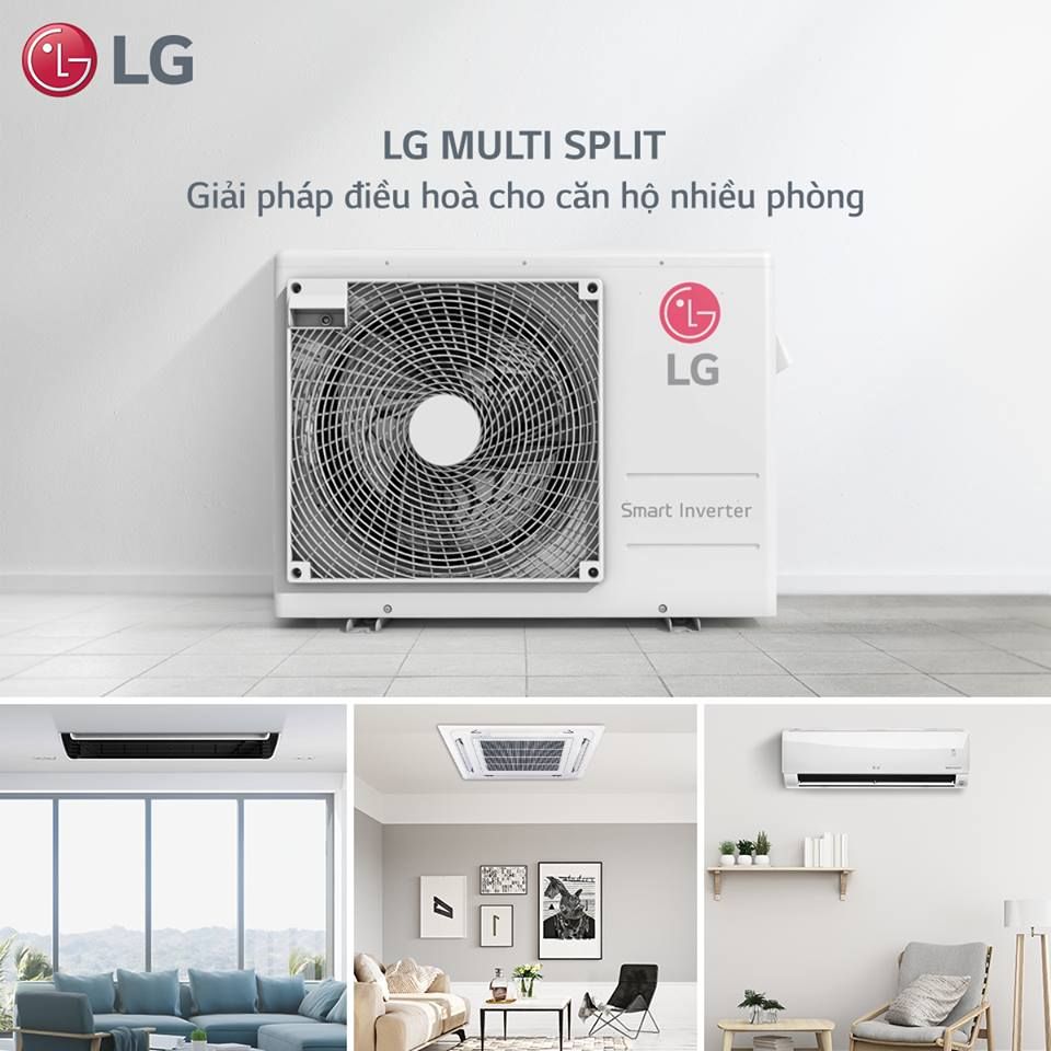 Kết nối tối đa 5 dàn lạnh khác nhau bạn có thể tùy chọn