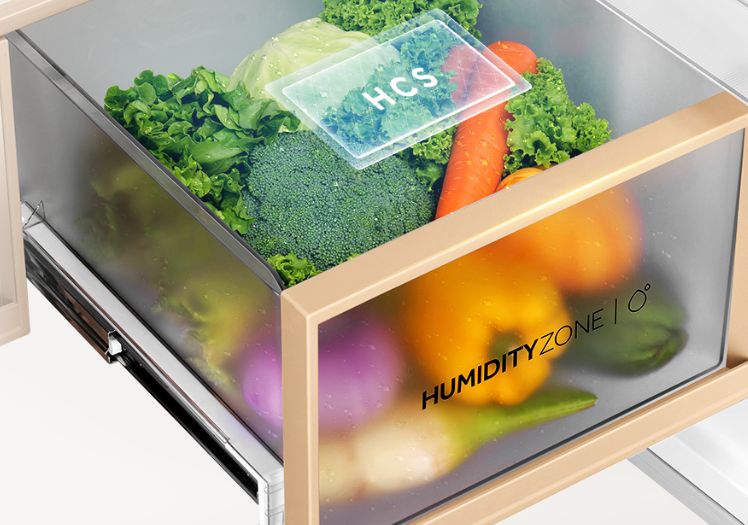 Trang bị ngăn ẩm HCS riêng biệt để bảo quản các loại rau củ quả