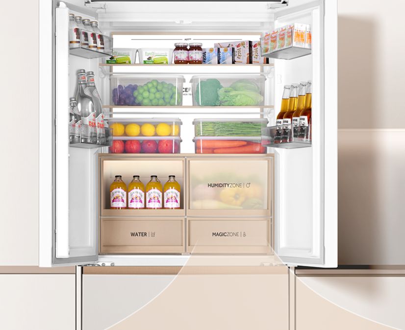 Magic Zone ngăn chứa điều chỉnh linh hoạt với 3 mức nhiệt độ 0 - 2 - 4 độ C