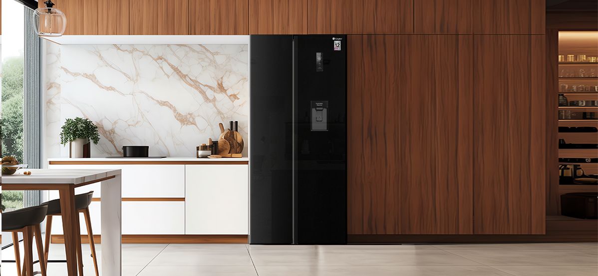 Tổng quan về tủ lạnh Casper RS-D462SBS 460 lít Side by Side 2 cánh