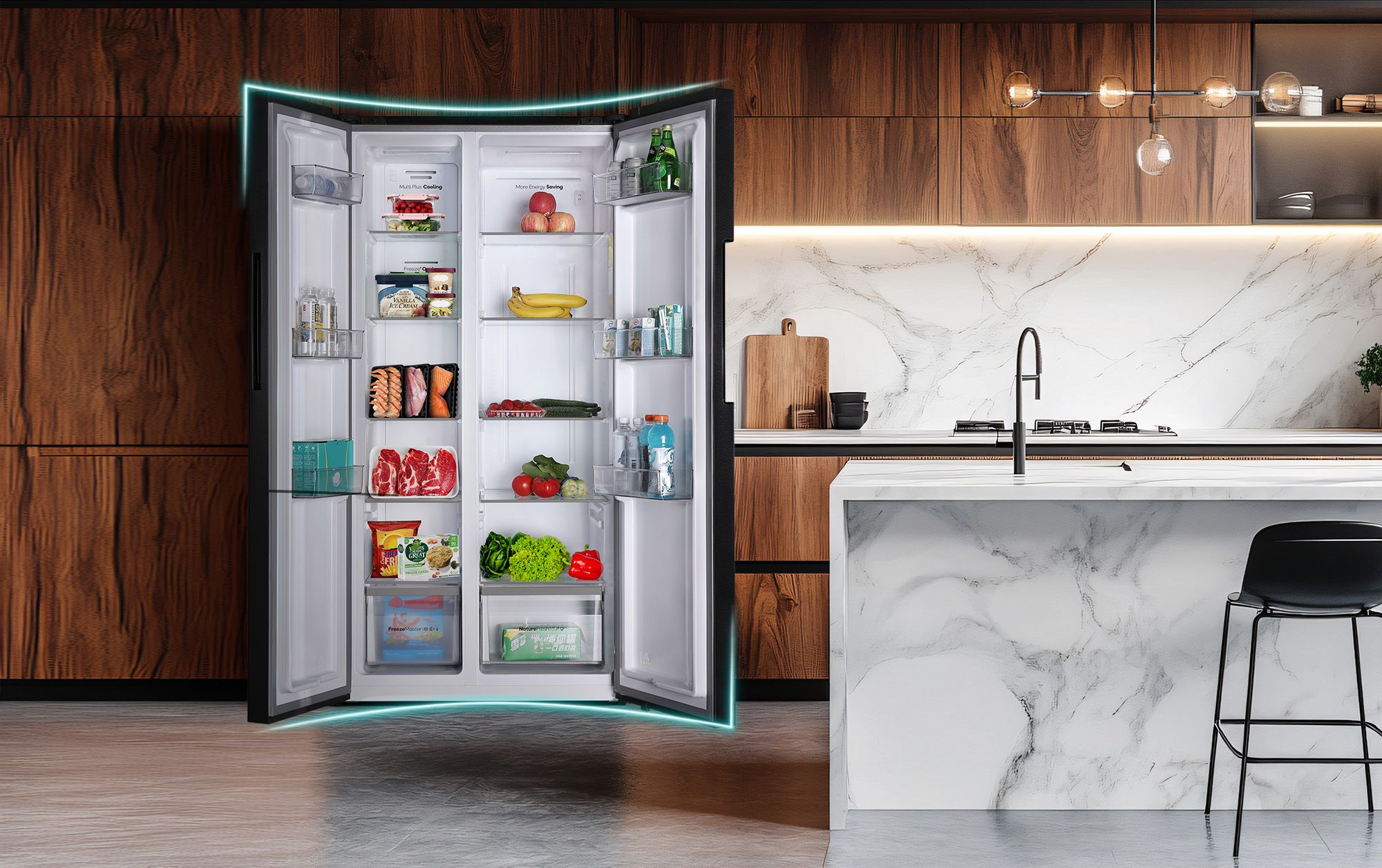 Các ngăn tủ được điều chỉnh linh hoạt với độ cao khác nhau