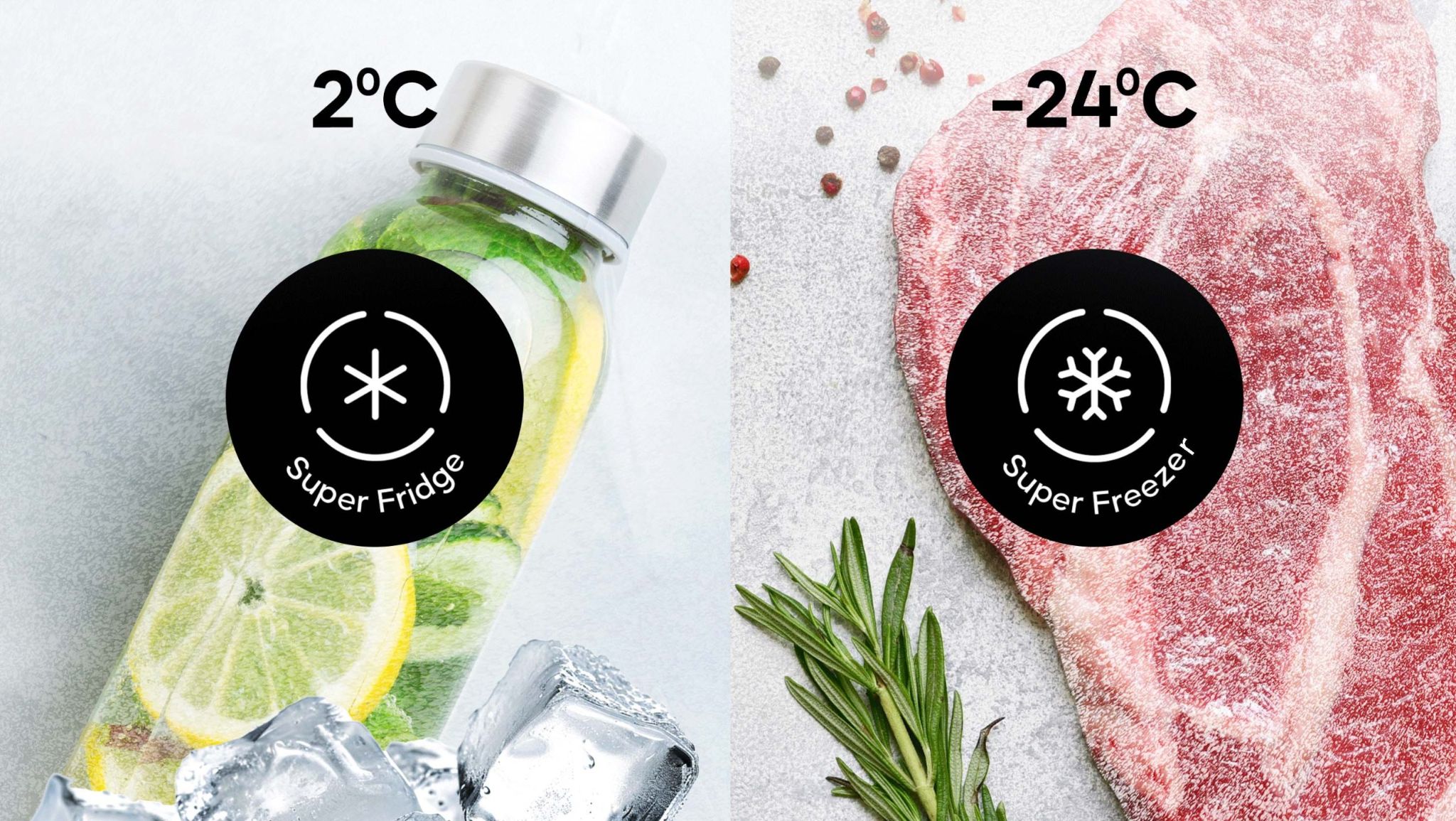 Công nghệ làm lạnh nhanh Super Fridge và cấp đông sâu