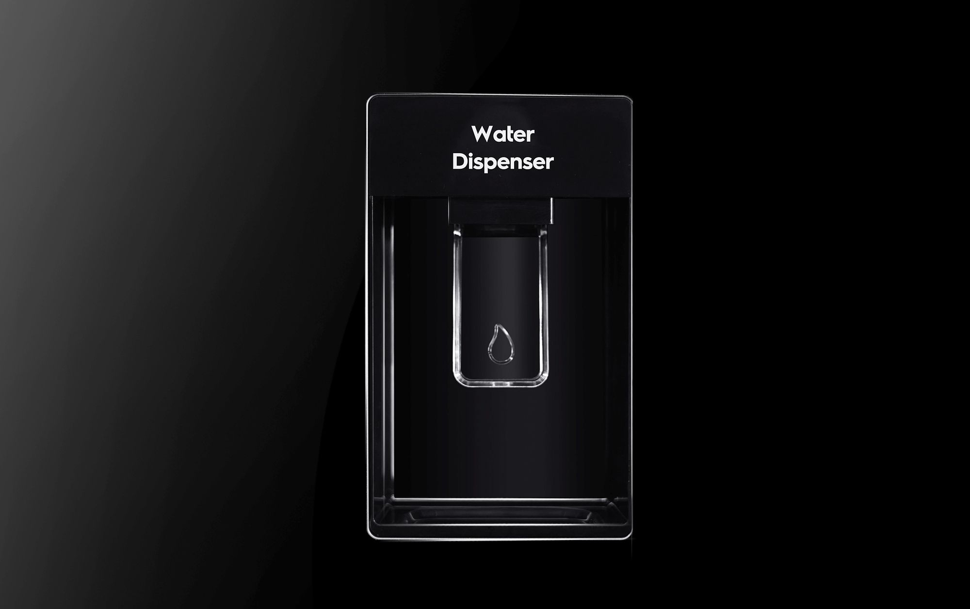 Lấy nước ngoài được thiết kế ngay trên bề mặt của cánh tủ