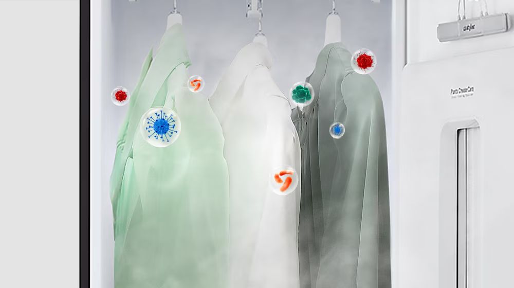 Công nghệ TrueSteam™ chăm sóc quần áo sạch sẽ hơn