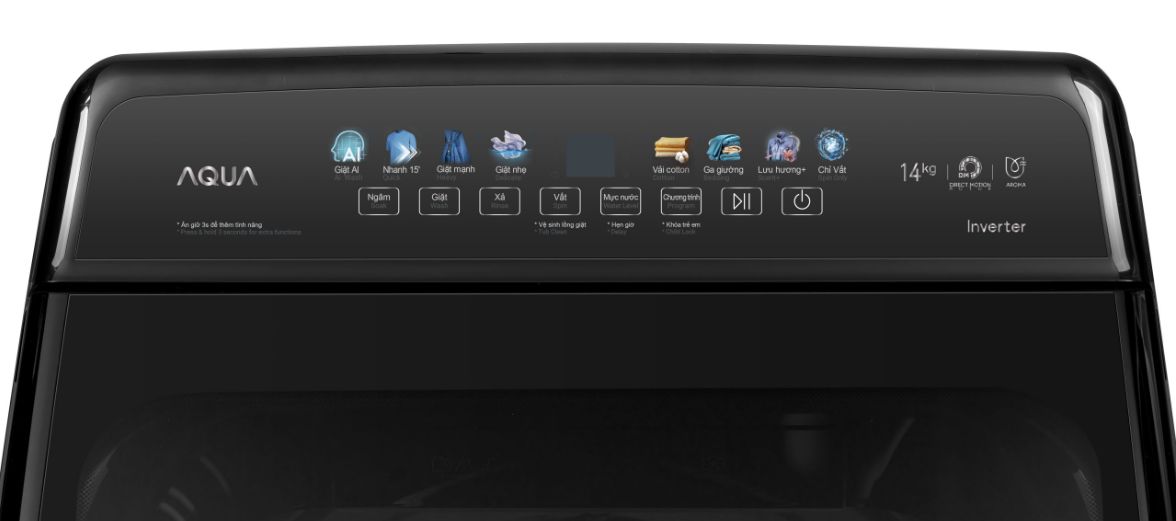 Màn hình hiển thị LED màu sắc cực kỳ thu hút, chú thích bằng ngôn ngữ Anh Việt