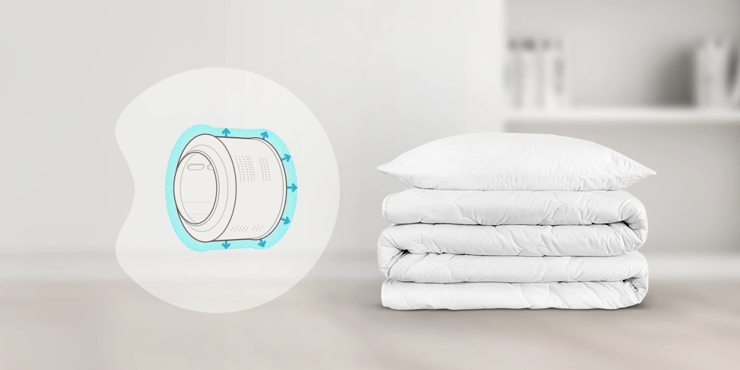 Máy giặt lồng ngang FX1411N5W đã được cải tiến về mặt thiết kế