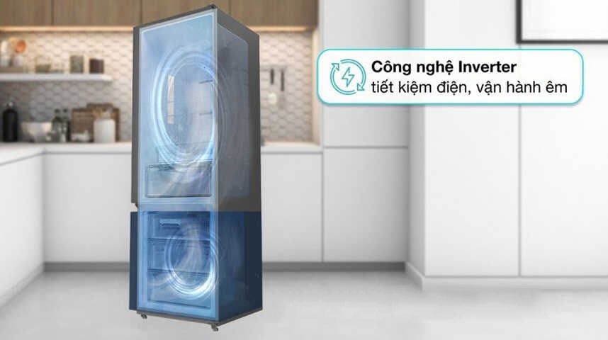 Sharp SJ-BF330V-SL này được tích hợp công nghệ inverter và cảm biến nhiệt độ