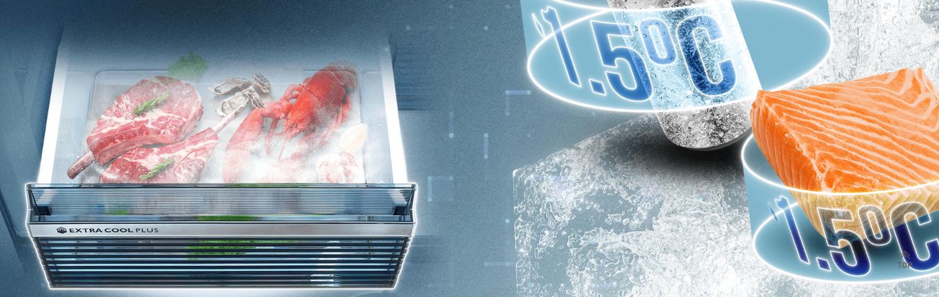 Extra Cool Plus có khả năng hạ được nhiệt độ xuống đến -1.5 độ C