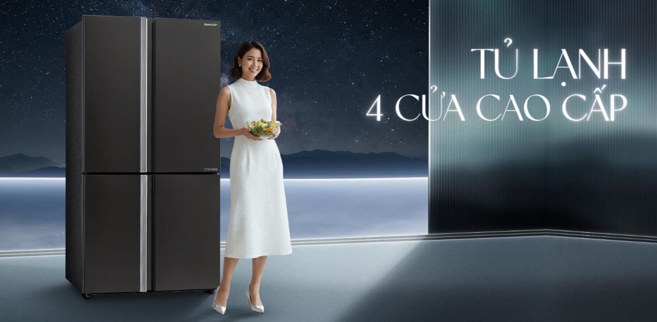 Sharp SJ-FX650V-MK sở hữu thiết kế đẳng cấp, hiện đại