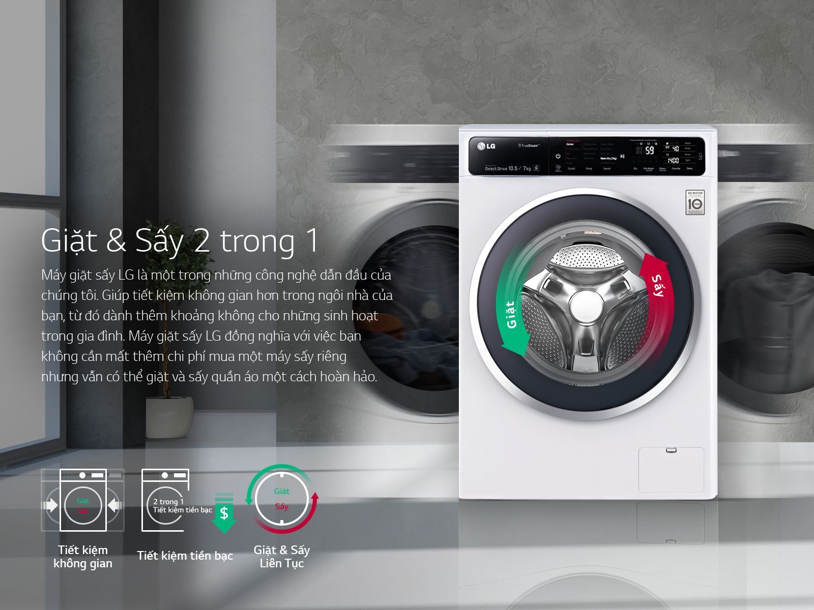 Có nên mua máy giặt sấy không