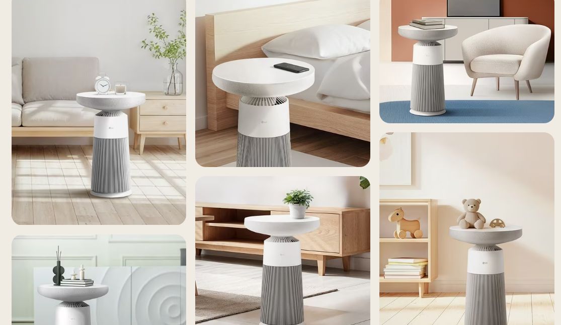 Đèn LED được trang bị ngay dưới bề mặt bàn của máy lọc