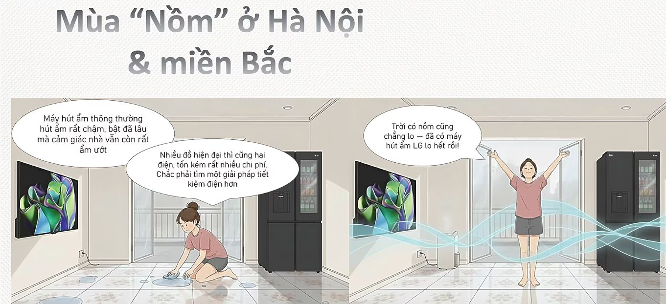 Giải quyết tình trạng nồm ẩm hiệu quả