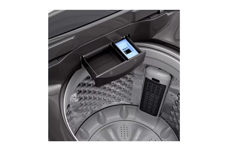 Lồng giặt làm từ thép không gỉ sáng bóng