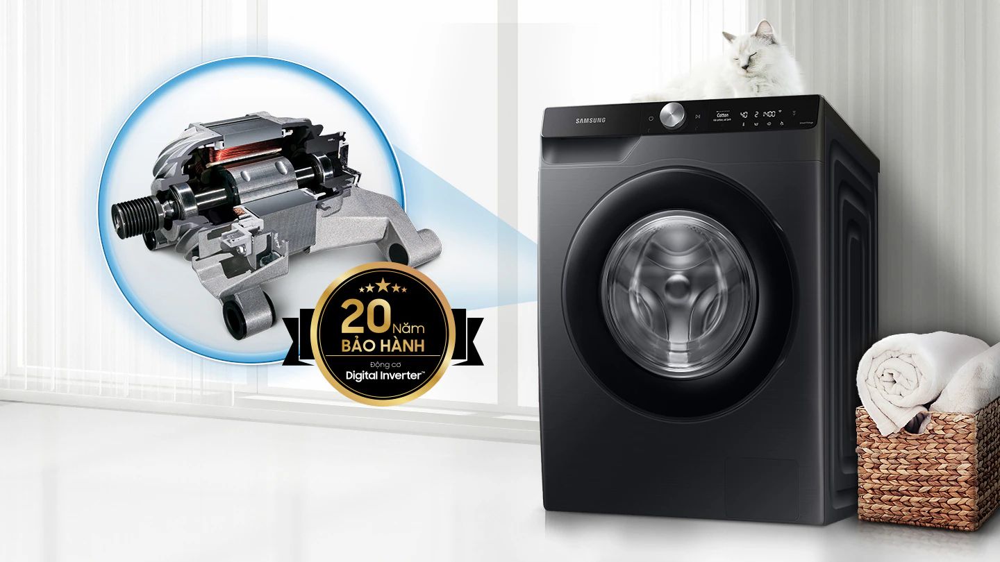 Động cơ Digital Inverter vận hành êm ái, tiết kiệm điện