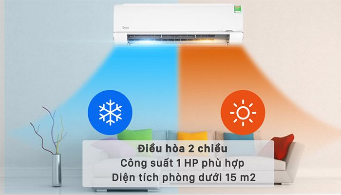 Điều hòa 2 chiều giá rẻ - Thương hiệu Midea