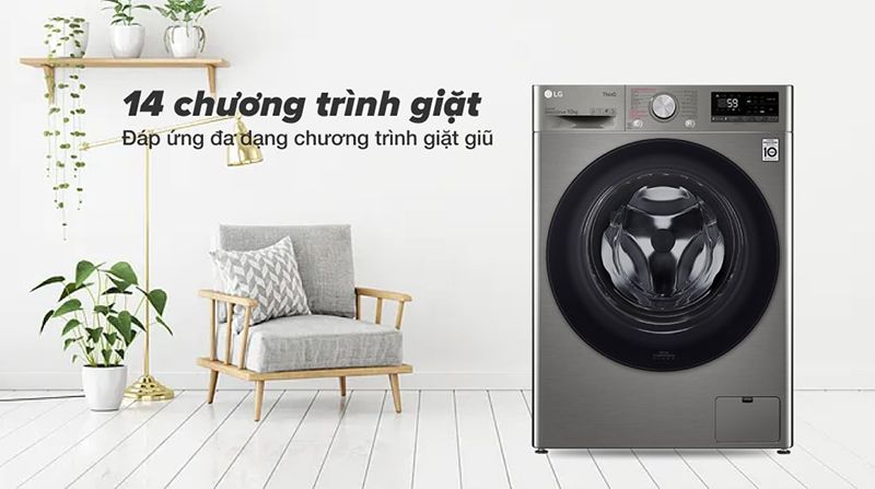 Đa dạng chương trình giặt phù hợp với nhu cầu sử dụng 
