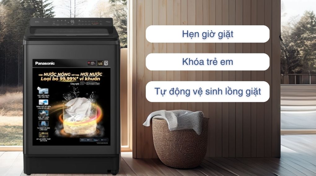Máy giặt Panasonic cửa trên