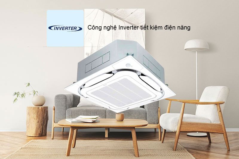 Trang bị công nghệ inverter tiết kiệm điện 